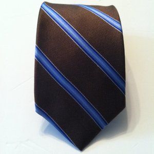 BROOKS BROTHERS MENS NEW BROWN 100%SILK NECK TIE  WIDTH: 3 1/2"